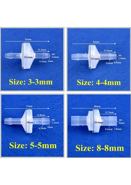 4-4 mm Tarzı 5 Adet 5~~12MM M Basınçsız Çek Valf Damla Sulama Hortumu Ortak Geri Dönüşsüz Vana Akvaryum Tankı Borusu Tek Yönlü Vana (Yurt Dışından) modelleri