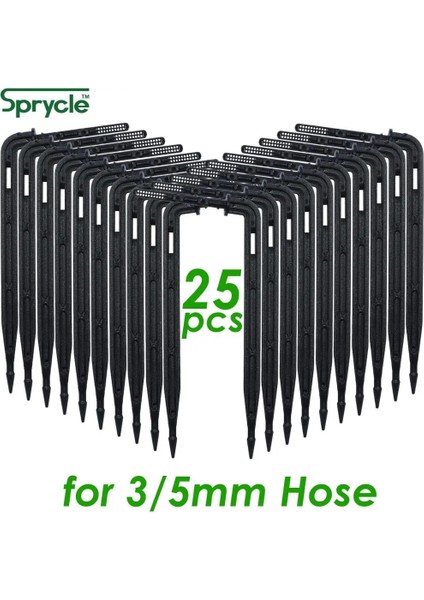 A02SPL11-019-25PCS Stili Sprycle Bükme Ok Damlatıcı Mikro Damla Sulama Damlaları Yayıcılar Sulama Tasarruf Hortumu Bahçe Fıskiyeleri Damlalıklararaç (Yurt Dışından)