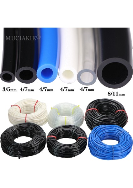 3L5MM x 30M Stili Yeni Pvc Bahçe Su Hortumu Sulama Sulama Borusu '' '' '' Siyah Beyaz Mavi Şeffaf Hortum (Yurt Dışından) fiyatları