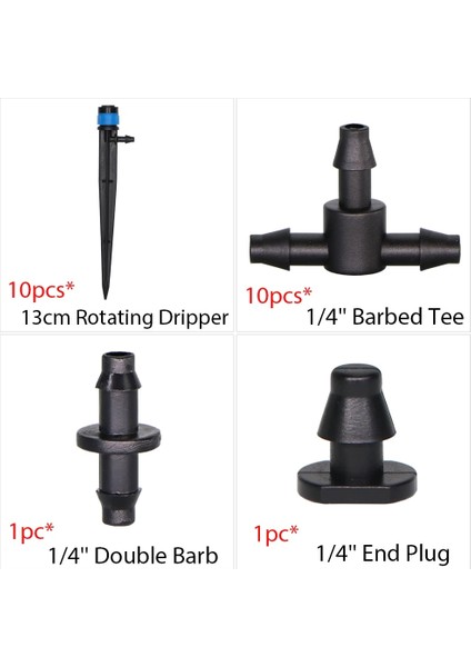 K Tarzı Bahçe Damla Sulama Kiti Mikro Mist Sprey Soğutma Sistemi Hortumu Tee Konnektörlü Otomatik Sulama Yağmurlama Damlatıcı (Yurt Dışından)