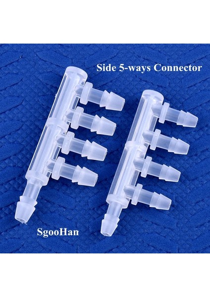 3,9 mm Stili 50 Parça 5~.4~ Pp Eşit Çaplı 5 Yollu Konnektör Akvaryum Tankı Hava Pompası Hortum Bağlantısı Bahçe Sulama Sistemi Boru Pagoda Bağlantıları (Yurt Dışından) fiyatları
