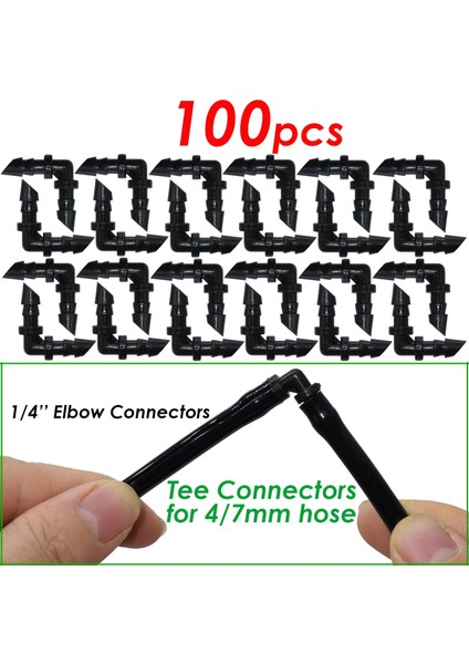 D-100PCS Tarzı Pcs Dayanıklı '' C-Tipi Kanca Hortum Saksı Damla Sulama Uydurma Sera Için Sabit Kök Destek Tutucu Bahisler (Yurt Dışından)