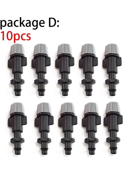 D 10 Takım Stili 50X Mirco Damla Sulama Sulama Sprinkler Nozullar Akış Damlatıcı 8 Delik Damlama Başlığı Saçılma Sprey Bahçe Kendi Kendine Sulama Araçları (Yurt Dışından)