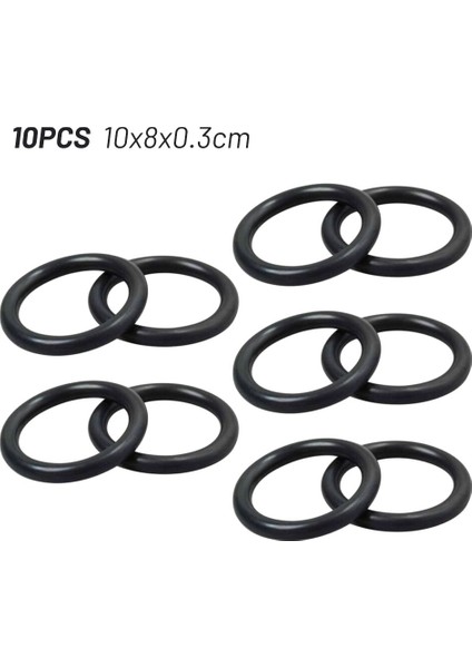 O-Ring 10X 8x 0.3cm Karcher Lance Hortum Memesi Yedek O-Ring Conta Kauçuk O-Ring Basınçlı Yıkayıcılar K2 K3 K4 K5 K6 (Yurt Dışından)