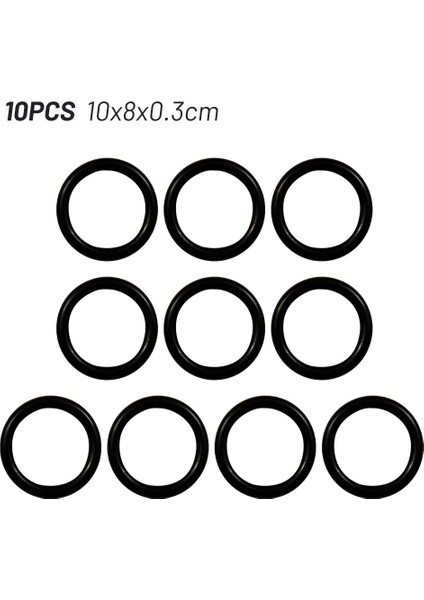 O-Ring 10X 8x 0.3cm Karcher Lance Hortum Memesi Yedek O-Ring Conta Kauçuk O-Ring Basınçlı Yıkayıcılar K2 K3 K4 K5 K6 (Yurt Dışından)