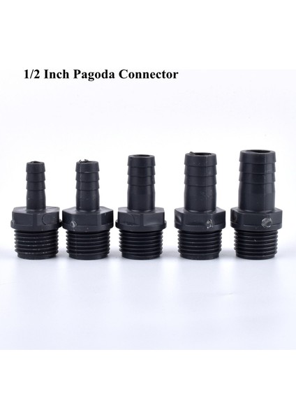 1l2 Inç-8mm Stili 1 Parça '' ~ 1'' Upvc Pagoda Erkek Konu Konnektör Bahçe Sulama Aksesuarları Su Borusu Hortum Ortak Akvaryum Balık Tankı Adaptörü (Yurt Dışından) indirimleri