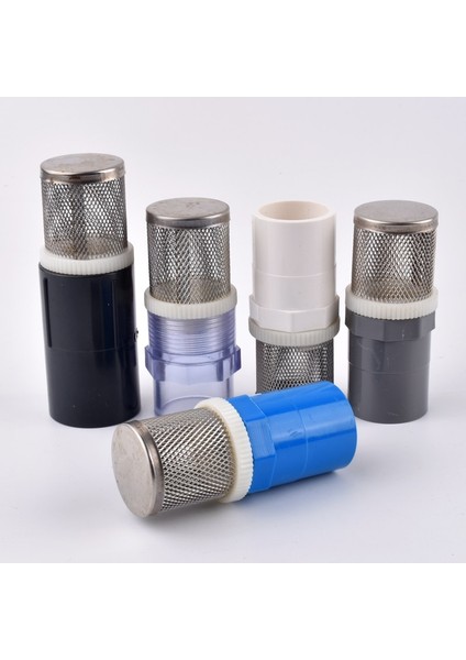 D-Gray Pipe Stili ile 25 mm 20~ Paslanmaz Çelik Filtre + Pvcupvc Boru Seti Akvaryum Balıkları Tankı Su Pompası Giriş Tüpü Filtresi Bahçe Sulama Filtresi (Yurt Dışından) modelleri
