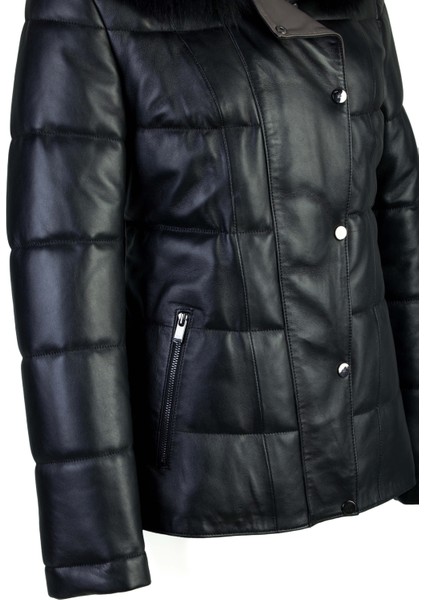 Kadın Deri Siyah Deri Deri Mont 571 Z-361 Byn Sk23/24 Sıyah Dr modelleri