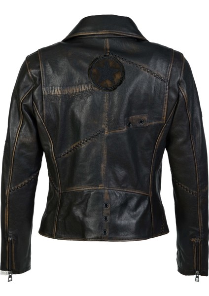 Kadın Deri Siyah Eskitme Deri Mont 993 Sd-201 Byn Sk23/24 Sıyah Eskıtme fırsatları