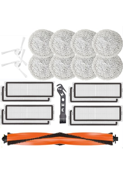 20 Adet Xiaomi Mijia Pro STYTJ06ZHM Robotlu Süpürge Hepa Filtre Ana Yan Fırça Paspas Bezi Aksesuarları Kiti (Yurt Dışından)