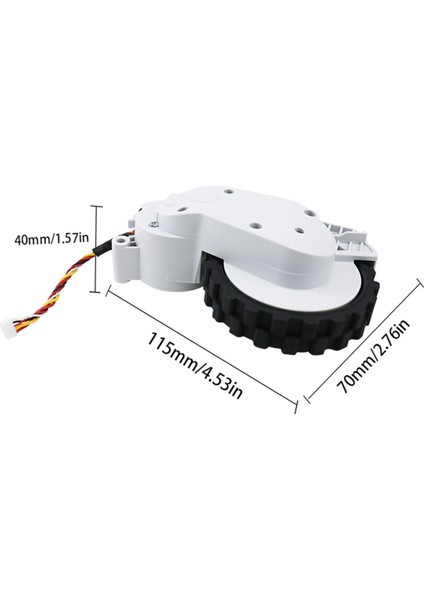 Tekerlek Motoru Xiaomi E10/B112/E12/C103/MIJIA 3c Gelişmiş Sürüm Robotlu Süpürge Yedek Parçalar Sol Tekerlek (Yurt Dışından)