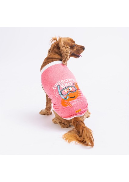 Pembe Crab Kedi Köpek Tişörtü Kedi Köpek Kıyafeti