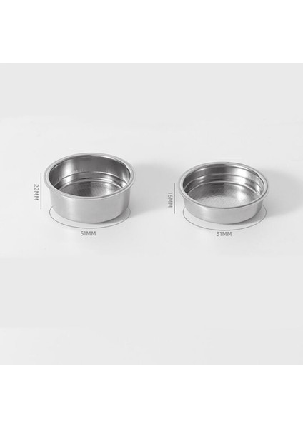 Adet 51MM Paslanmaz Çelik Kahve Makineleri Basınçlı Filtre Sepeti Toz Sepeti Kahve Dipsiz Portafilter Filtresi (Yurt Dışından)