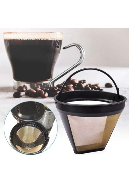 2 Adet Yeniden Kullanılabilir Koni Tarzı Yedek Kahve Filtresi, Makineler ve Bira Makineleri Için Kalıcı Kahve Filtrenizin Yerini Alır (Yurt Dışından) fiyatları