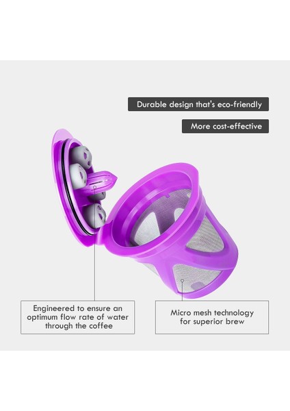 Keurıg K Maker Için Yeni Yeniden Kullanılabilir K-Cup Makine Için Doldurulabilir K-Cup Kahve Filtre Pod K-Carafe Kahve Kapsülü Kabuk (Yurt Dışından) fiyatları