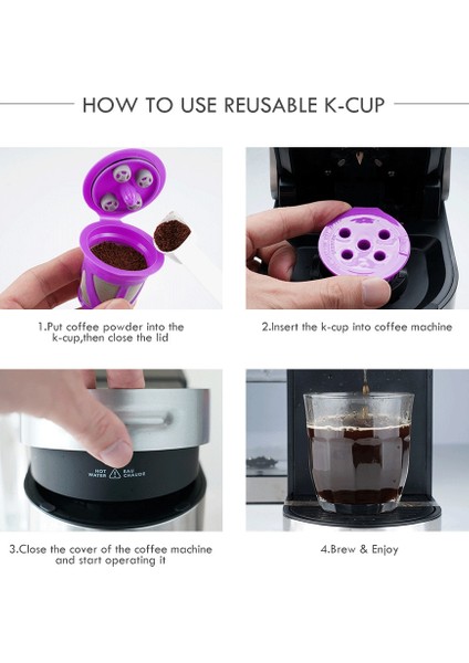 Keurıg K Maker Için Yeni Yeniden Kullanılabilir K-Cup Makine Için Doldurulabilir K-Cup Kahve Filtre Pod K-Carafe Kahve Kapsülü Kabuk (Yurt Dışından) indirimleri