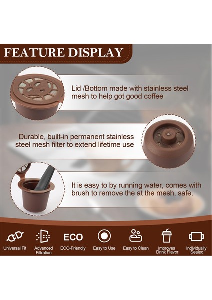 Nespresso Kahve Makineleri Için Kahve Kapsül Filtresi Nespresso Kapsülleri Için Yedek Doldurulabilir Kahve Filtre Kapsülü (Yurt Dışından) fiyatları