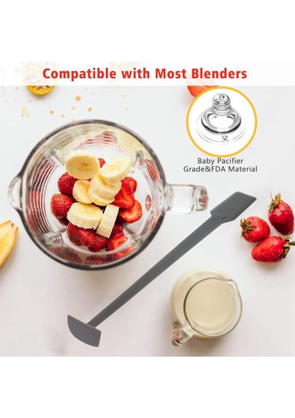Blender Kazıyıcı, Silikon Bıçaklı Kazıyıcı, Blender Spatula, Blender Için Spatula ve Vitamix Tm3 Için Blender Sürahi 1 Adet (Yurt Dışından)