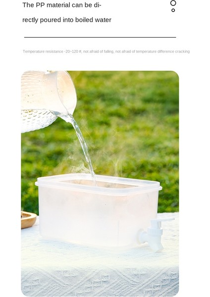 Musluk Buzdolabı ile 5l Soğuk Su Isıtıcısı Soğuk Su Kovası Limonata Şişesi Içecek Su Sebili Drinkware (Yurt Dışından)