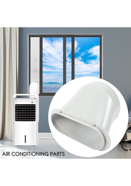 Taşınabilir Klima Kiti Plakası Için Pencere Adaptörü Konnektörü Egzoz Hortumu (Yurt Dışından) modelleri