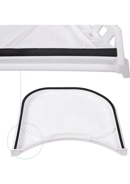 Lg 5231EL1003B DLE2512W DLE2514W Için Keçe Kenar Contalı 2 Paket Kurutucu Lint Eleği (Yurt Dışından)