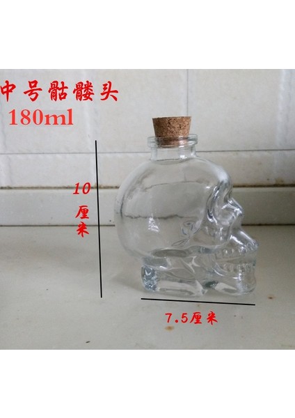 180ML Tarzı Likör Dekantörleri Kafatası Şişesi Yaratıcı Viski Şişeleri Çok Amaçlı Şarap Sürahi Sürahi Tıpalı Şarap Aksesuarları (Yurt Dışından)