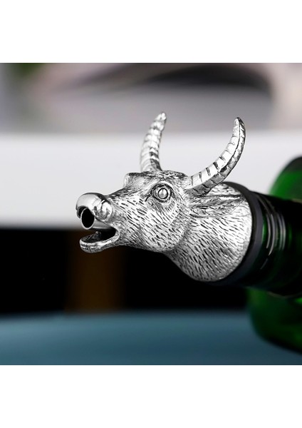 G Tarzı 1 Adet Jagermeister Şarap Dökücü Çinko Alaşım Geyik Elk Aslan Boğa Kafası Şarap Stoper Içecekler Bar Araçları Gece Kulübü Bar Aksesuarları (Yurt Dışından)