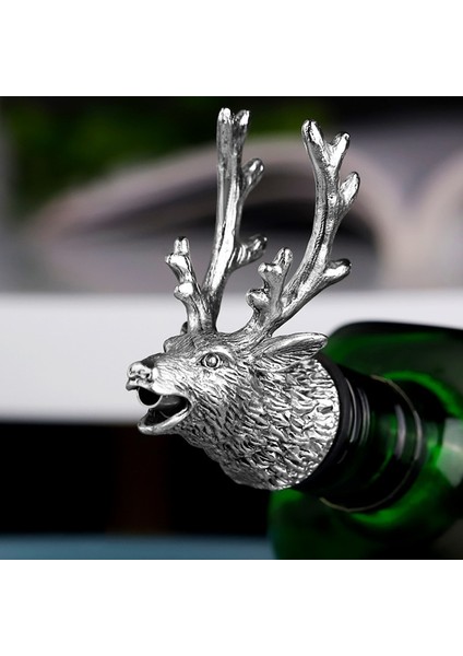 G Tarzı 1 Adet Jagermeister Şarap Dökücü Çinko Alaşım Geyik Elk Aslan Boğa Kafası Şarap Stoper Içecekler Bar Araçları Gece Kulübü Bar Aksesuarları (Yurt Dışından)