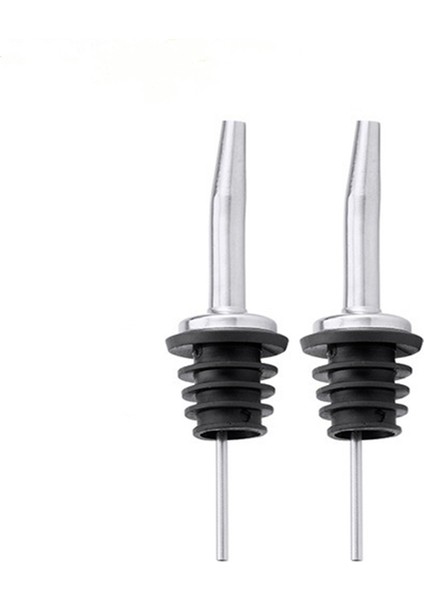 Gösterilen Stil Olarak 2 Adet Adet Paslanmaz Çelik Şarap Zeytinyağı Akıtıcı Dağıtıcı Bacalı Cam Şişe Akıtıcı Kapak Bacalı Stoper Ağızlık Barmen (Yurt Dışından)