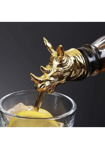 No.13 Tarzı Jagermeister Aksesuarları Şarap Dökücü Çinko Alaşım Geyik Elk Aslan Boğa Kafası Ağız Şarap Stoper Votka Araçları Için Alkol Dökücü Huni (Yurt Dışından) fiyatları