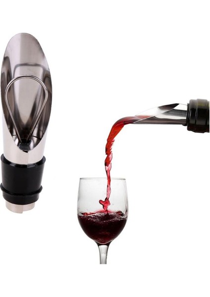 2 In 1 Paslanmaz Çelik Kırmızı Şarap Tıpa Şarap Şişe Tıpaları Huni Dökücü Şarap Şişesi Dökücü Araçları Şarap Açıcı Bar Gadget Dökün (Yurt Dışından)