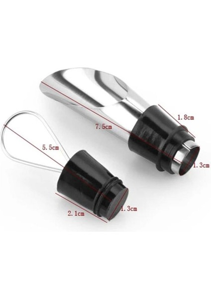 2 In 1 Paslanmaz Çelik Kırmızı Şarap Tıpa Şarap Şişe Tıpaları Huni Dökücü Şarap Şişesi Dökücü Araçları Şarap Açıcı Bar Gadget Dökün (Yurt Dışından)