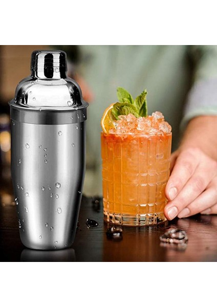 No.6 Tarzı Shaker Paslanmaz Çelik Kokteyl Shaker Mikser Şarap Martini Boston Shaker Barmen Içecek Partisi Bar Araçları Için 550MLML (Yurt Dışından) fırsatları