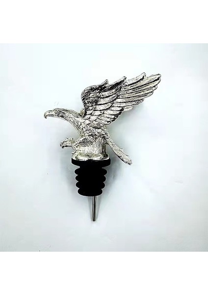 Gümüş Tarzı 1 Adet Çinko Alaşım Hayvanlar Kafa Şarap Dökücü Şarap Şişe Tıpaları Şarap Havalandırıcılar Hediye Ev Şarap Tıpa Bar Aksesuarları Ev Barları (Yurt Dışından)