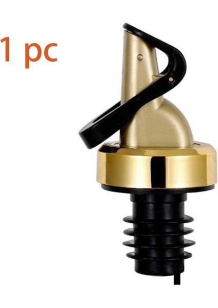 Altın 1 Adet Tarzı Ev Otomatik Zeytinyağı Püskürtücü Likör Dispenseri Kauçuk Şarap Dökücüler Flip Top Içecek Kırmızı Şarap Stoper Mutfak Alet Çubuğu Aksesuar (Yurt Dışından)