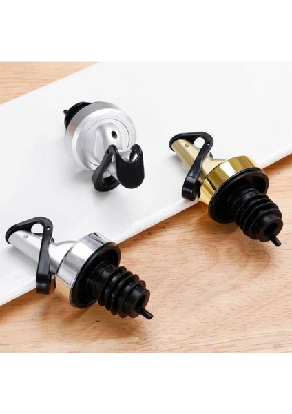 Altın 1 Adet Tarzı Ev Otomatik Zeytinyağı Püskürtücü Likör Dispenseri Kauçuk Şarap Dökücüler Flip Top Içecek Kırmızı Şarap Stoper Mutfak Alet Çubuğu Aksesuar (Yurt Dışından) indirimleri