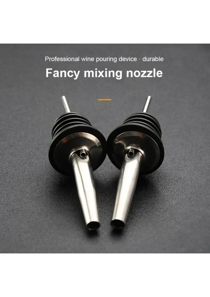 2 Adet Tarzı Paslanmaz Çelik Viski Likör Yağı Şarap Şişesi Dökücü Kapağı Barmen Mutfak Aletleri Bacalı Stoper Ağız Dispenseri Bar Barmen Seti (Yurt Dışından) modelleri
