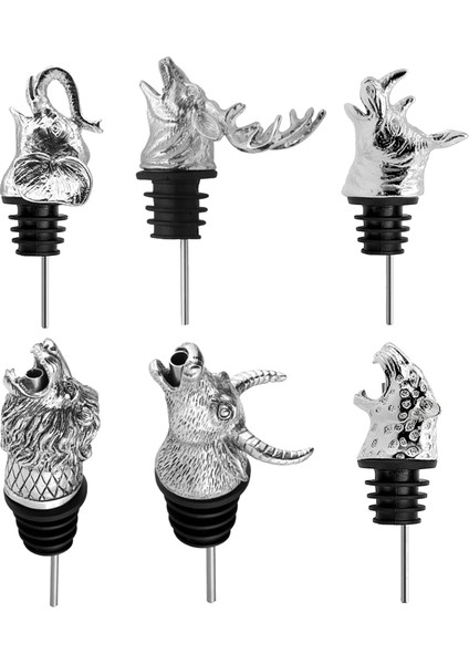 Fil Tarzı Şarap Şampanya Dökücü Dekantör Hayvan Kafası Şekilli Şarap Kapakları Mühürleyenler Simli Barmen Mutfak Aletleri Bar Aksesuarları (Yurt Dışından) indirimleri