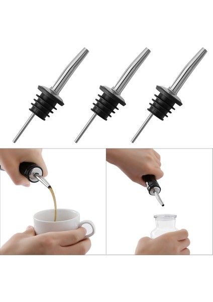 3 Adet Tarzı Paslanmaz Çelik Likör Ruhu Dökücü Akış Şarap Şişesi Dökün Bacalı Şarap Tıpa Mutfak Yemek Restoranlar Araçları (Yurt Dışından) fiyatları