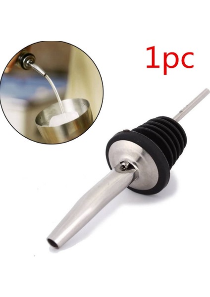1 Adet Tarzı Adet Paslanmaz Çelik Şarap Zeytinyağı Akıtıcı Dağıtıcı Bacalı Cam Şişe Akıtıcı Kapak Bacalı Stoper Ağızlık Barmen (Yurt Dışından)