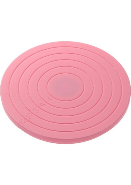 Döner Tabla Stilini Dekore Etme 14 cm Plastik Döner Kek Dekor Tabanı Şeker Döner Tabla Kaymaz Platformu Kek Döner Tabla Standı Kek Dekor Aksesuarları Pişirme Aracı (Yurt Dışından)