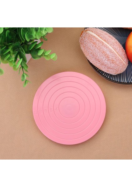 Döner Tabla Stilini Dekore Etme 14 cm Plastik Döner Kek Dekor Tabanı Şeker Döner Tabla Kaymaz Platformu Kek Döner Tabla Standı Kek Dekor Aksesuarları Pişirme Aracı (Yurt Dışından)