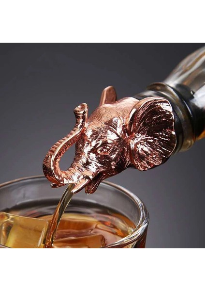 No.44 Tarzı Yaratıcı Hayvan Kafası Kırmızı Şarap Dökücü Geyik Fil Aslan Kurt Şarap Şişe Tıpaları Sevgililer Günü Noel Ev Bar Parti Dekoru (Yurt Dışından) fırsatları