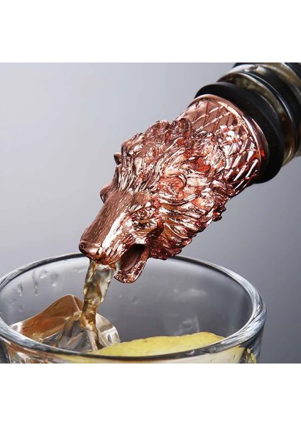 No.7 Tarzı Yaratıcı Hayvan Kafası Kırmızı Şarap Dökücü Geyik Fil Aslan Kurt Şarap Şişe Tıpaları Sevgililer Günü Noel Ev Bar Parti Dekoru (Yurt Dışından) indirimleri