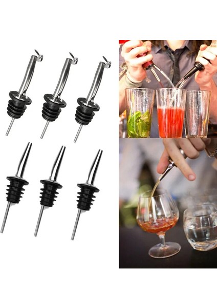 04 4 Adet Tarzı Adet Mutfak Yağ Dispenseri Bar Şarap Shot Dispenser Şarap Şişesi Dökücü Musluk Mutfak Yemeklik Yağ Şarap Tıpa (Yurt Dışından)