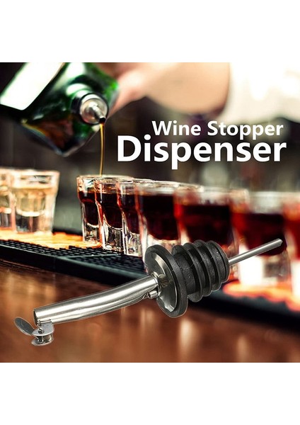 04 4 Adet Tarzı Adet Mutfak Yağ Dispenseri Bar Şarap Shot Dispenser Şarap Şişesi Dökücü Musluk Mutfak Yemeklik Yağ Şarap Tıpa (Yurt Dışından)