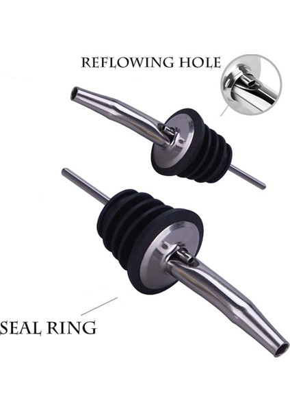 4 Adet Siyah Stil Et Şarap Şişesi Dökücü Tıpa Paslanmaz Çelik Şarap Likörü Ruh Dökücü Serbest Akış Şarap Şişesi Dökme Bacalı Durdurucu Bar Aracı (Yurt Dışından) indirimleri