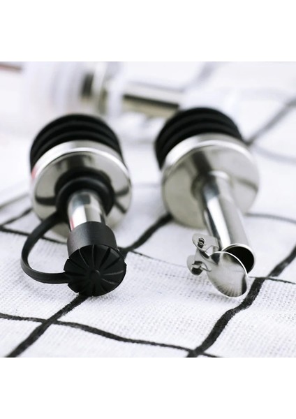 Siyah Stil 1 Adet Çok Işlevli Şarap Dökücü Paslanmaz Çelik Şarap Tıpa Zeytin Pourer Dağıtıcı Şişe Ağız Tıpa ile Mutfak Aletleri Hediyeler (Yurt Dışından) fırsatları