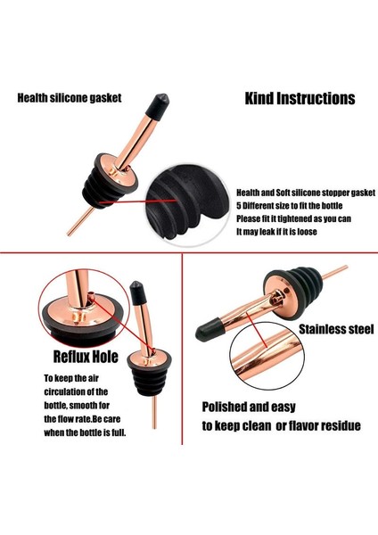 No.22 Tarzı Paslanmaz Çelik Şarap Dökücü Tıpa Şişe Zeytinyağı Şarap Dağıtıcı Viski Kokteyl Bar Aksesuarları Için Ağız Kolu (Yurt Dışından) modelleri