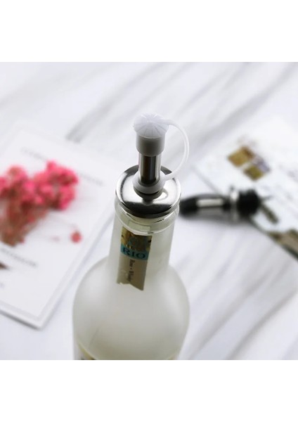 Beyaz Otomatik Kapak Stili Şarap Dökücü Viski Likör Paslanmaz Çelik Yağ Şarap Şişesi Dökücü Kapağı Bacalı Stoper Ağız Dağıtıcı Barmen Mutfak Bar Aletleri (Yurt Dışından) modelleri